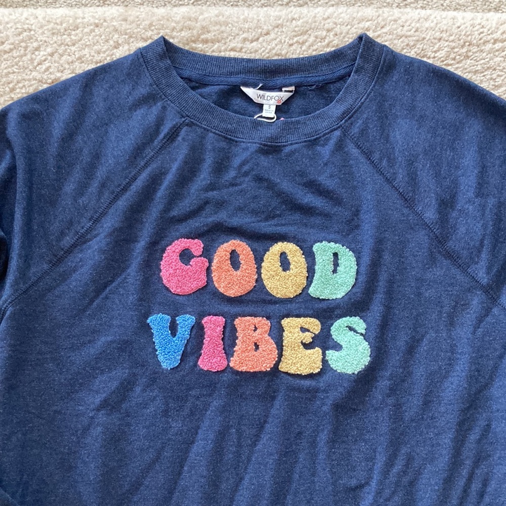 Wildfox ’Good Vibes’ Sweatshirt/Pullover - Picture 4 of 6
